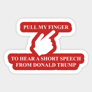 Trump Speech Sticker